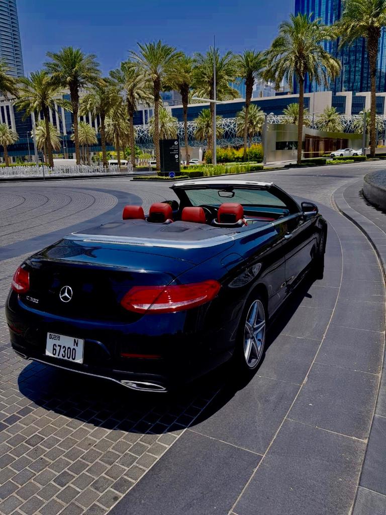 Rent Mercedes C300 Convertible Dubai - Convertible Cars Rental Dubai